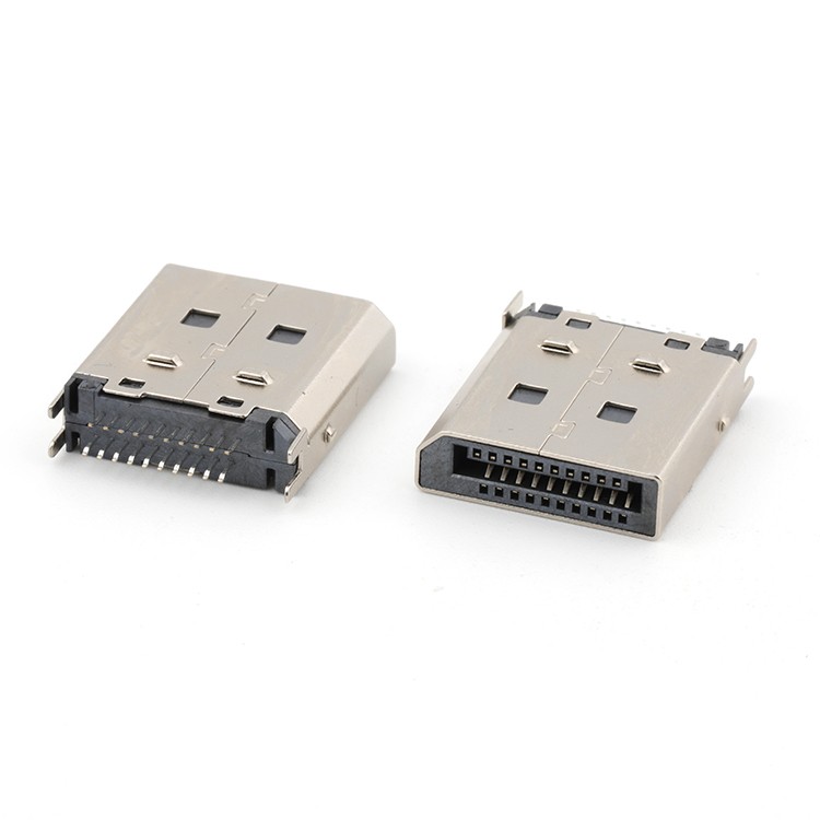 DP Male Connector DisplayPort 20Pin Male Connector For 1.6mm PCB