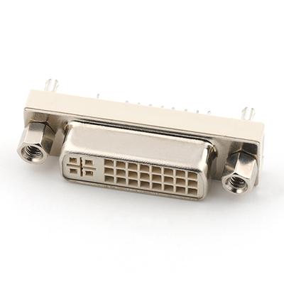 DVI 29Pin (24+5) Female Receptacle Connector 180Degree PCB Mount