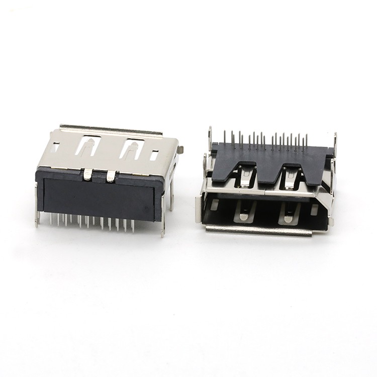 Dip Type Dual Row 20Pin Display Port External Female Connector 