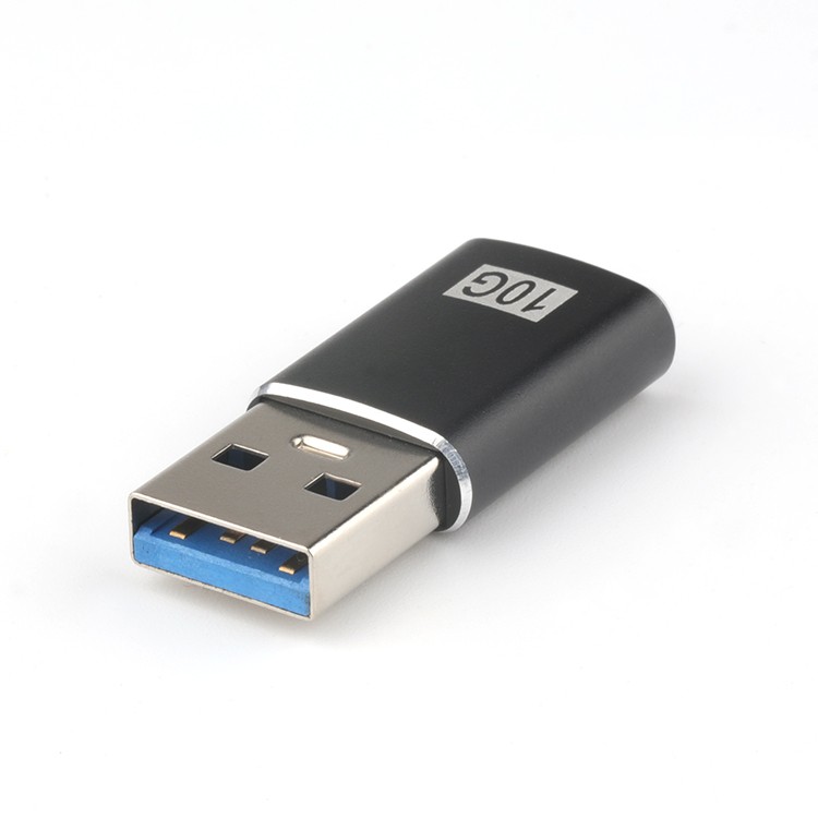 Double Side 10G L=33.3MM USB 3.1 C Female To USB 3.0 A Male Connector