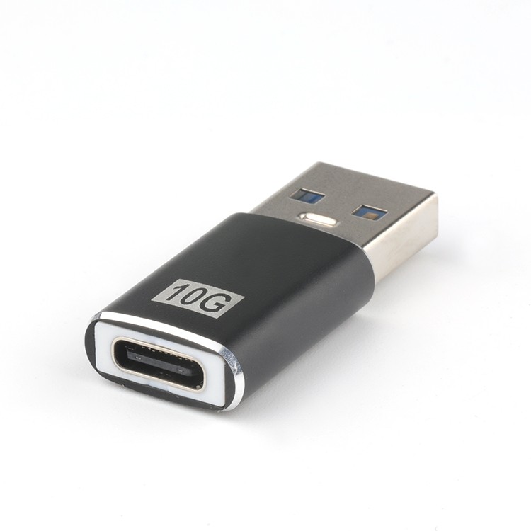 Double Side 10G L=33.3MM USB 3.1 C Female To USB 3.0 A Male Connector