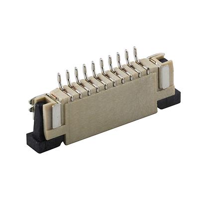 FFC FPC Connector H2.5mm Top Contact 10Pin 1.0mm Pitch FPC Connector