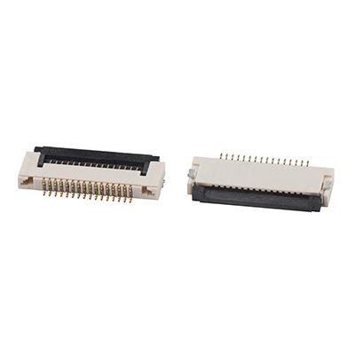 FPC Connector 0.5Pitch H1.5mm SMT Type Right Angle ZIF FPC Connector 