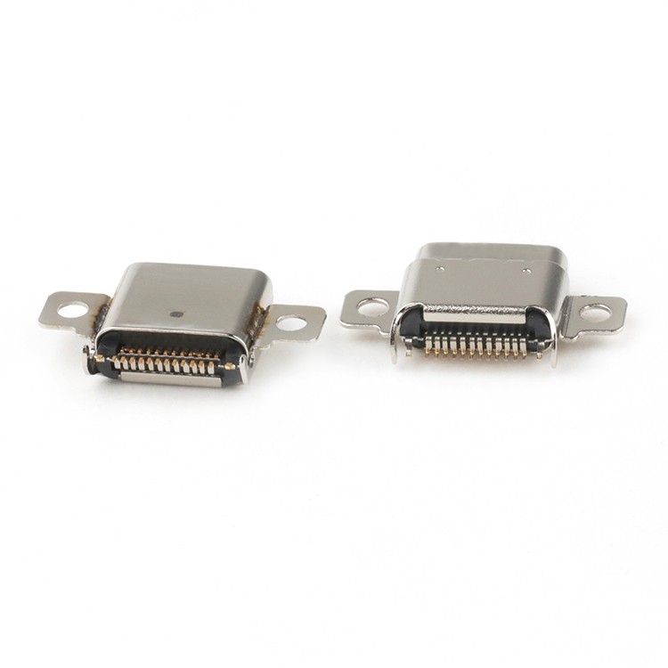 Female USB Connector Mid Mount 24Pin USB 4.0 C Type Female Socket Connector