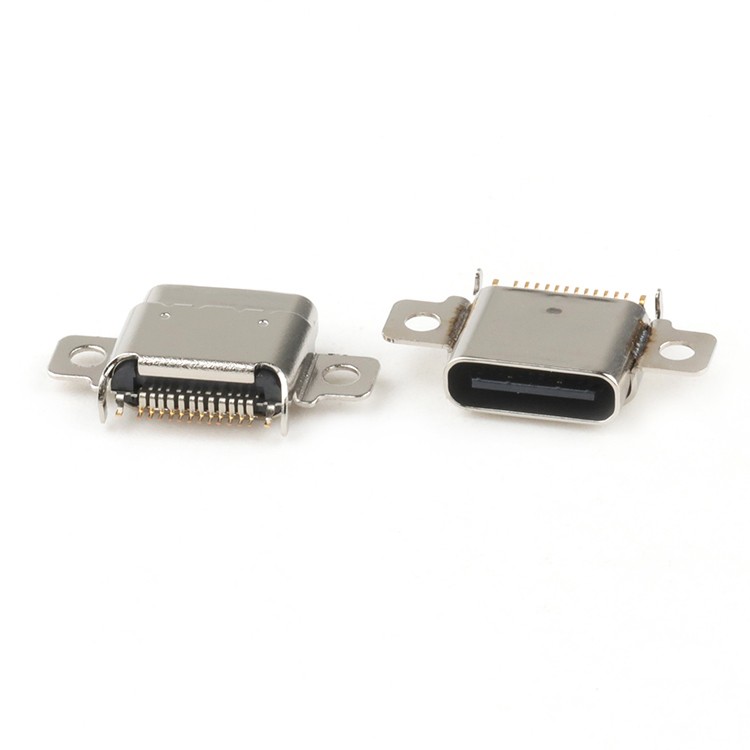 Female USB Connector Mid Mount 24Pin USB 4.0 C Type Female Socket Connector