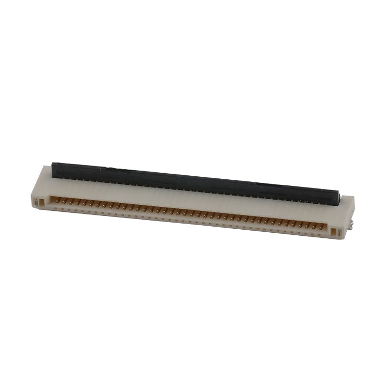 Gold Flash Zif FPC/FFC Connector Right Angle 0.5MM Pitch 4-40Pin FPC Connector
