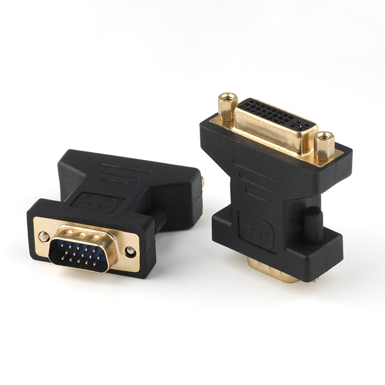 Gold Plated DVI Female to VGA Male Adapter DVI 24+5 Female to VGA 15P Male Adapter