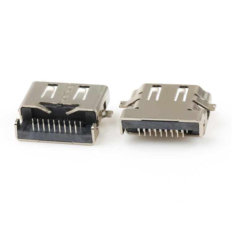 HDMI-compatible A Female Connector Reverse Type 19 Pin HD-MI 2.1 Version Connector