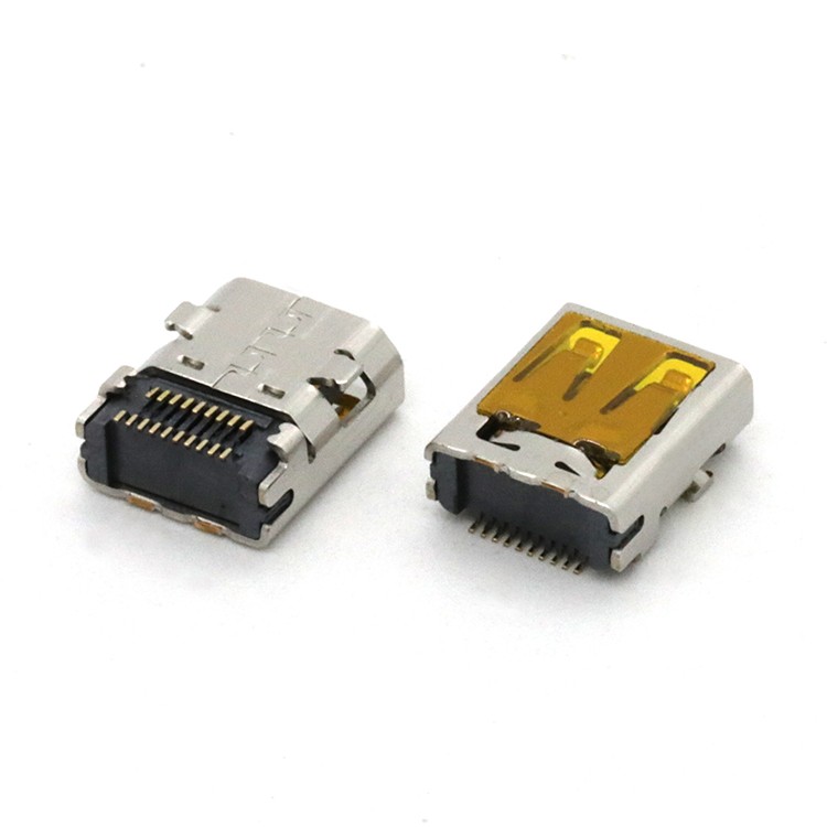 High Definition Multimedia Interface 19Pin D Type Female Socket Connector SMT Type