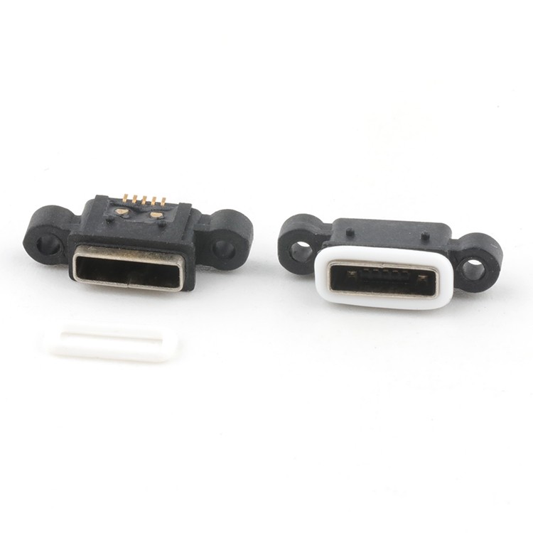  IP67 Waterproof Micro USB 2.0 5P AB Type Female PCB Connector