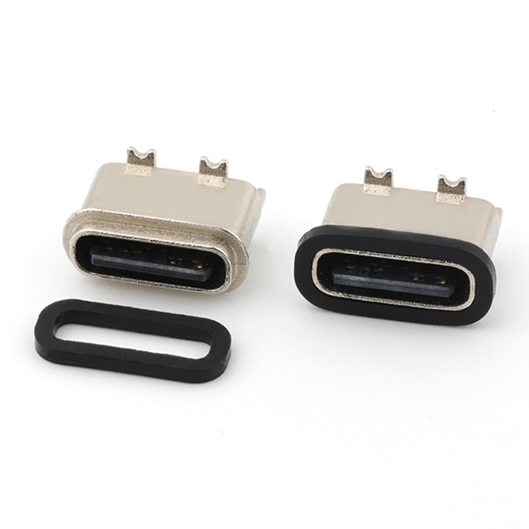 IP67 Rated Waterproof USB Type 6Pin Female Receptacle Connector 