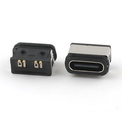  IP68 Waterproof Female USB Connector 4Pin Vertical SMT C Type USB Female Connector