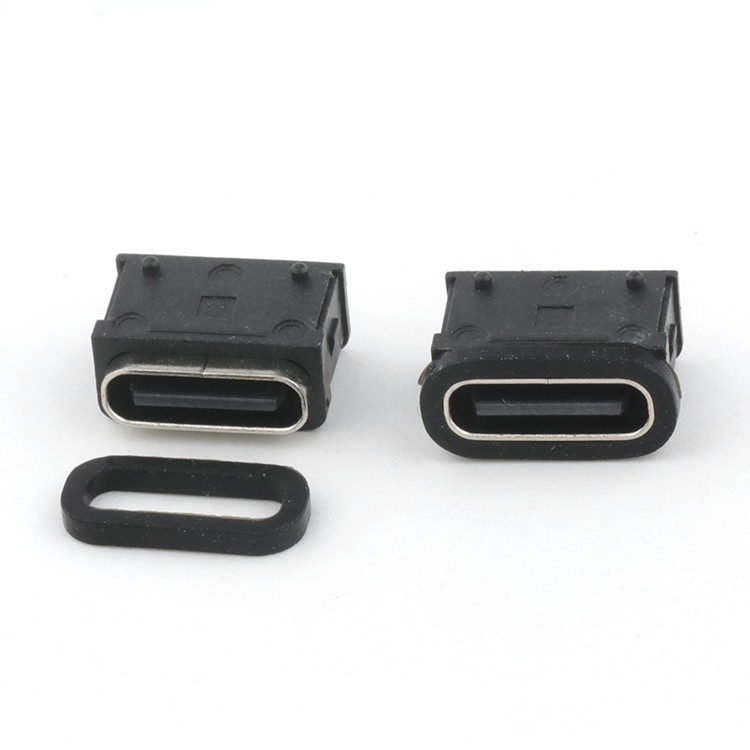 IP68 Waterproof USB C Type Female Connector 2Pin USB C Female Receptacle Connector