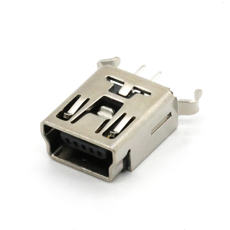 MINI USB 5P Female Connector B type 180degree