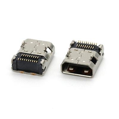 Micro High Definition Multimedia Interface D Type Female receptacle Connector 19Pin,CH=1.55