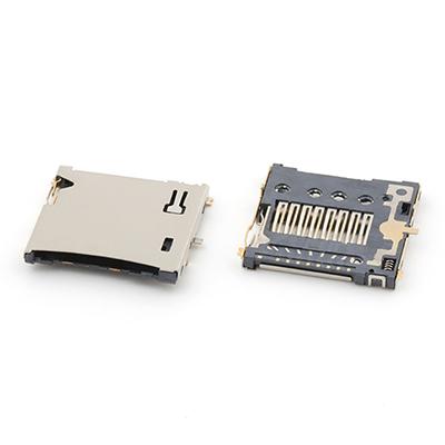Micro SD Card Socket 1.5H Push-Push Type 10Pin Micro SD Card Connector