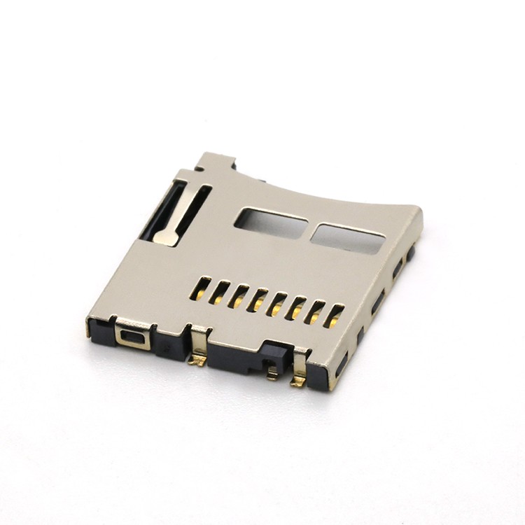 Micro SD Connector Nornal Open Micro SD Push Push Card Connector 