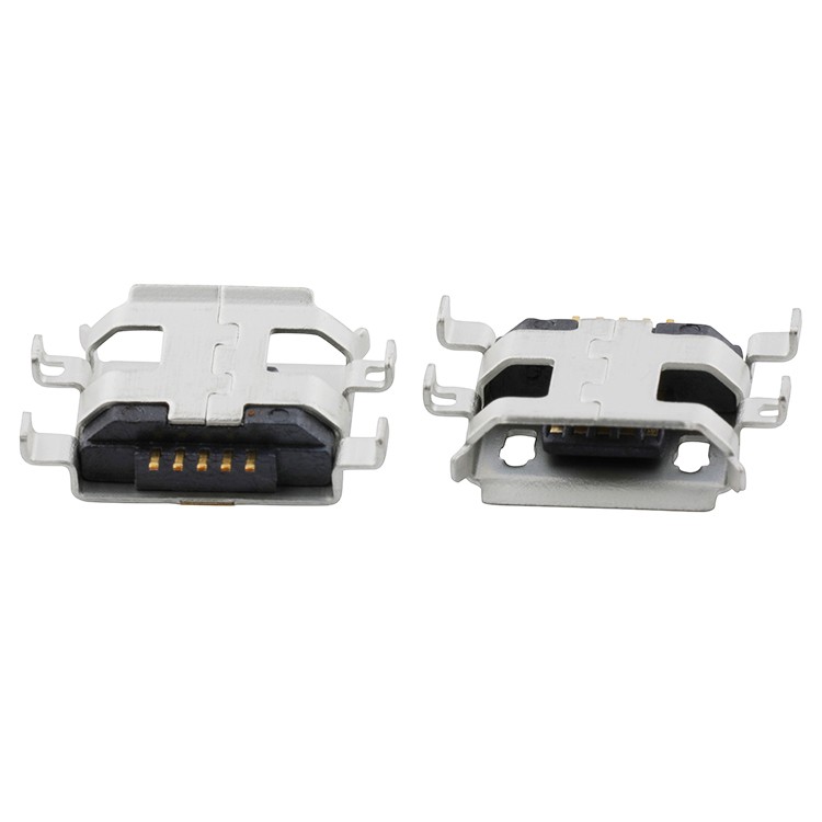 Micro USB 2.0 5Pin B Type Female Connector Surface Mount 0.8mm Micro USB Connector