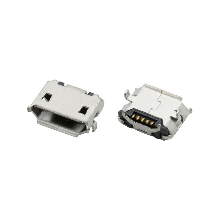 Micro USB 2.0 BF Surface Mount Female Connector 5P Ox Horn Type