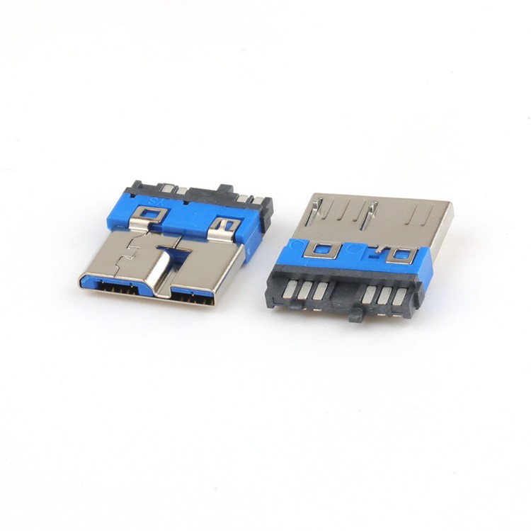 Micro USB 3.0 B Male Connector 10 Pin Micro USB 3.0 Connector