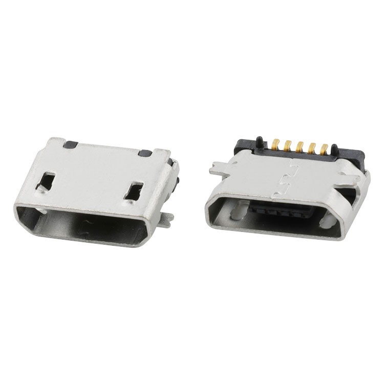 Micro USB Connector 180Degree SMT Type Micro USB 5Pin B Type Female Connector