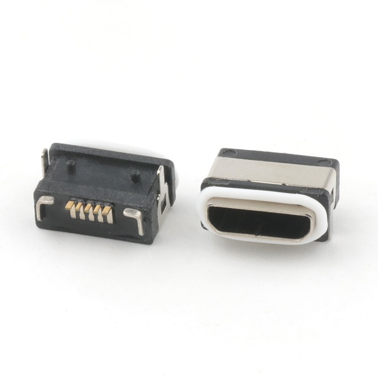 Micro USB Connector IP68 Waterproof Micro USB 2.0 B 5Pin Female Connector