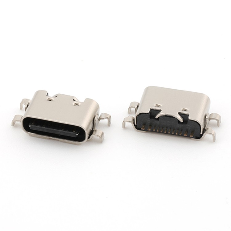 Mid Mount 0.8MM 16P USB C Type Female Connector