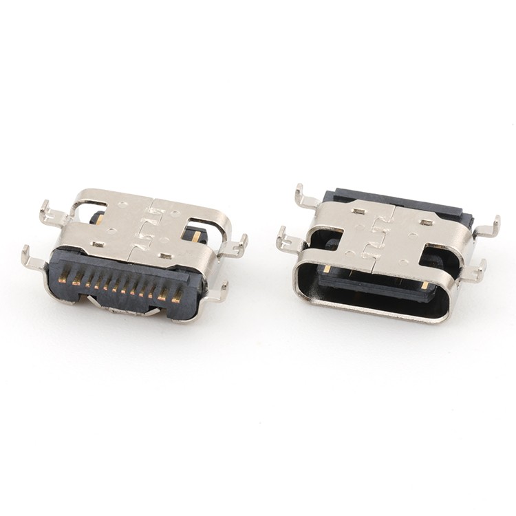Mid Mount 0.8MM 16Pin USB 3.1 Type C Female Connector,L=6.5MM