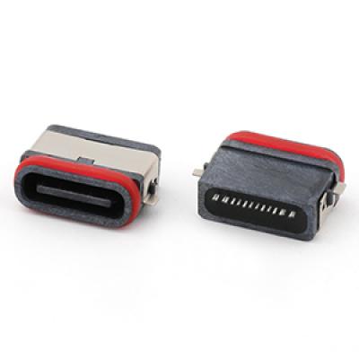 Mid Mount 0.8MM IPX7 Waterproof USB 16Pin Female Connector L=7.5MM