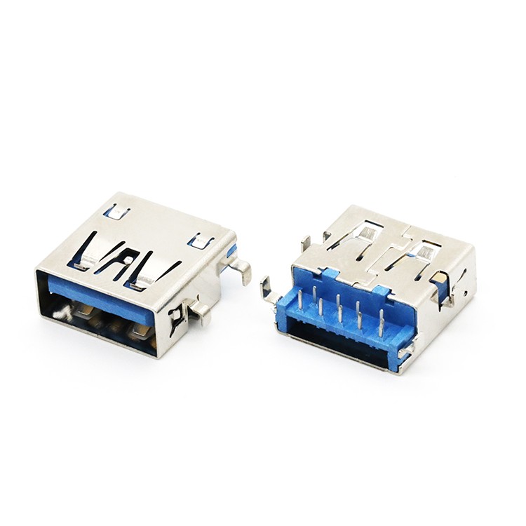 Mid Mount 3.3mm USB 3.0 A Female Connector DIP Type