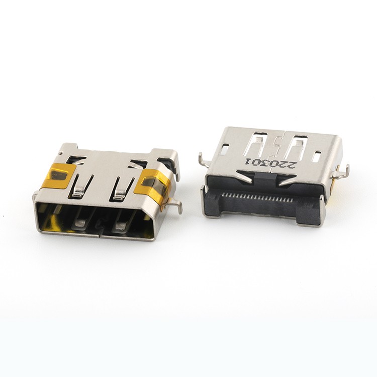 Mid Mount 3.4MM Reverse Type 20Pin DP Female Connector
