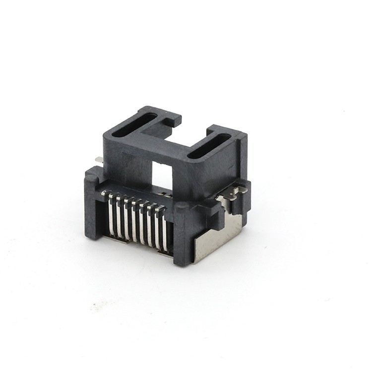 Mid Mount 6.8MM RJ45 8P8C 1x1 Port Female SMT Type Connector for PCB