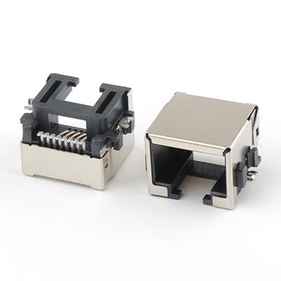 Mid Mount 8.6MM RJ45 Connector 8Pin SMT Type RJ45 Female Connector
