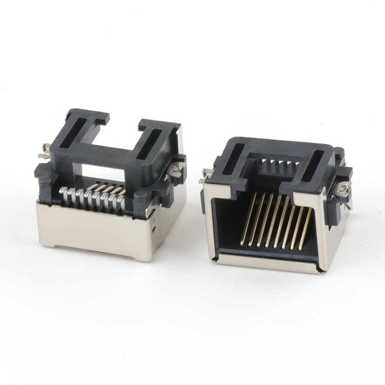 Mid Mount 8.6MM RJ45 Connector 8Pin SMT Type RJ45 Female Connector