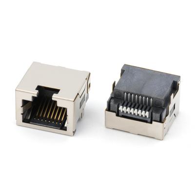 Mid Mount 8Pin RJ45 Connector Female 8P8C SMT Type 