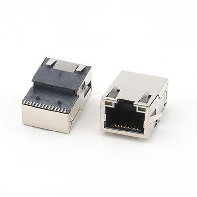 Mid Mount 9.1MM RJ45 Female Connector with Leds Tap Up RJ45 Connector
