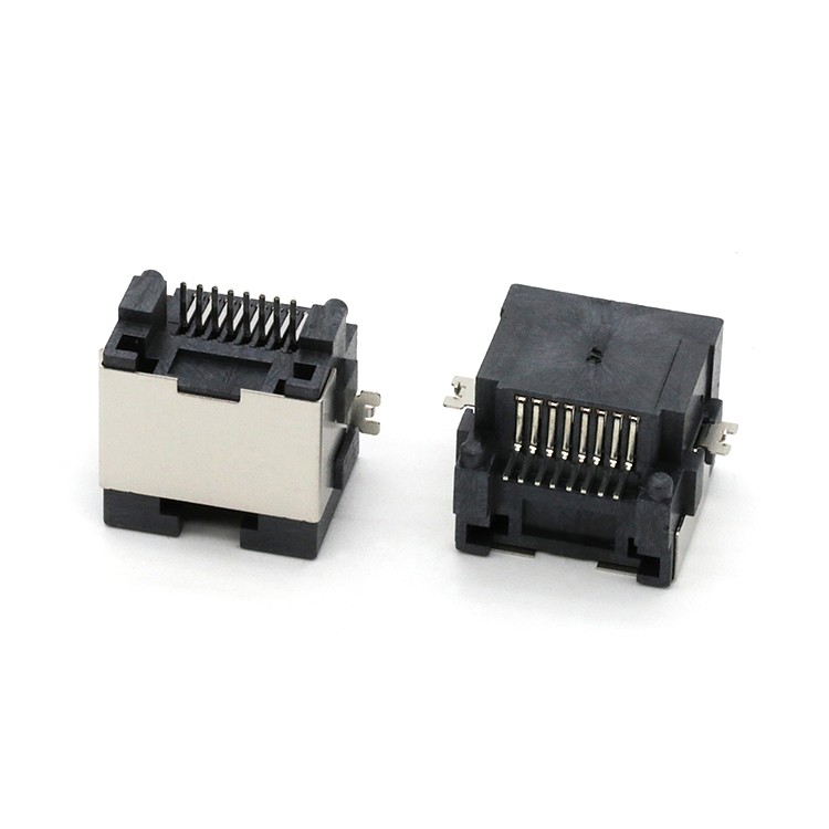 Mid Mount SMT Type RJ45 Tab Up 8P8C Female Connector