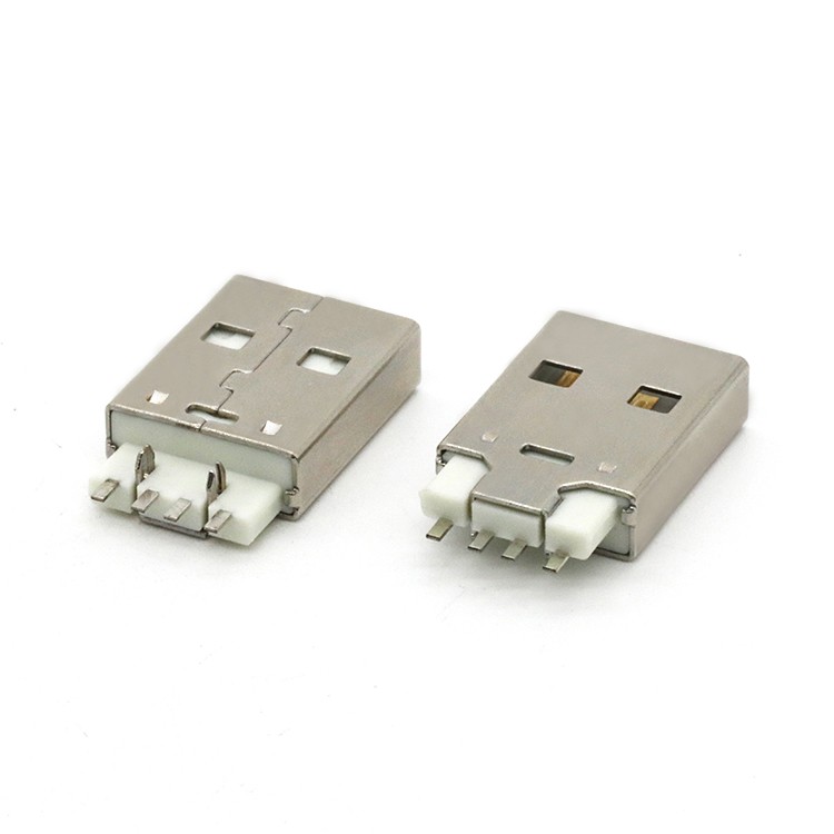 Mid Mount  USB 2.0 Type A Male Plug Connector 