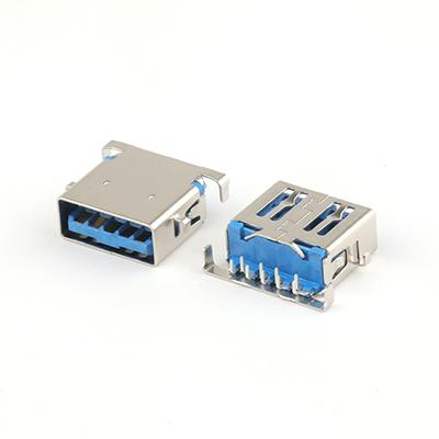 Mid Mount USB 3.0 A Female Connector 9P SMT USB 3.0 Connector