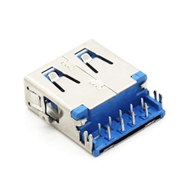 Mid Mount USB 3.0 A Female Connector 9P