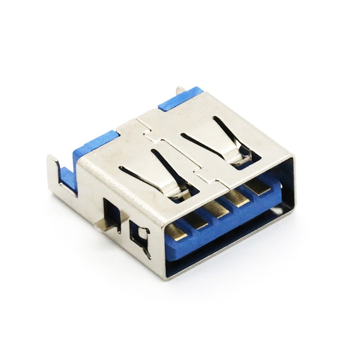 Mid Mount USB 3.0 A Female Socket Connector 9Pin 