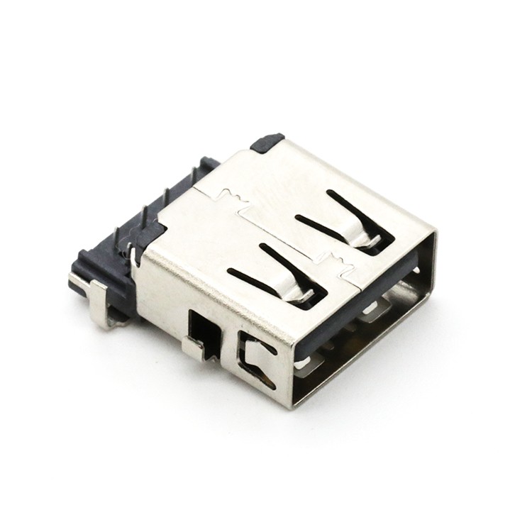 Mid Mount USB 3.0 A Female Socket receptacle connector Black