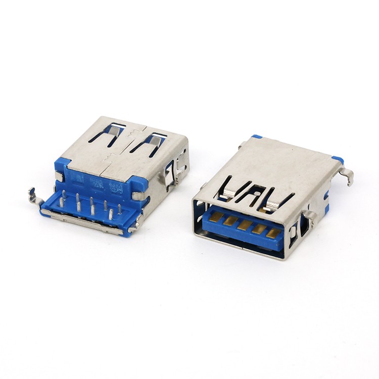 Mid Mount USB 3.1 Type A Female Receptacle Connector for Laptop