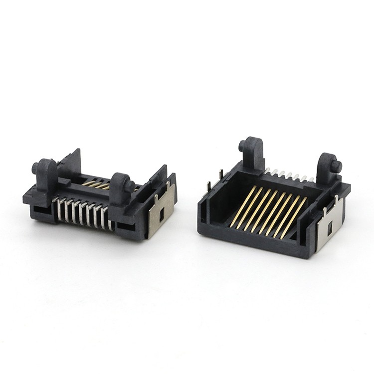 Modular PCB Jack 8P8C Female Socket Connector SMT Type 8Pin