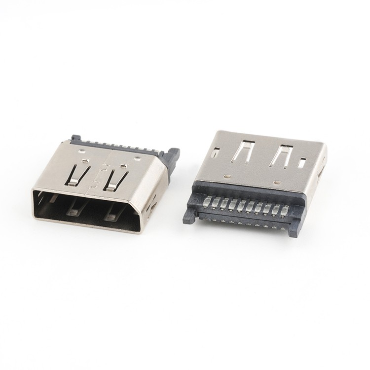 PCB Mount Vertical DP 20Pin Female Connector for Wire Soldering