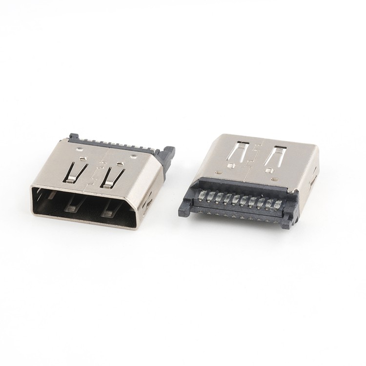 PCB Mount Vertical DP 20Pin Female Connector for Wire Soldering
