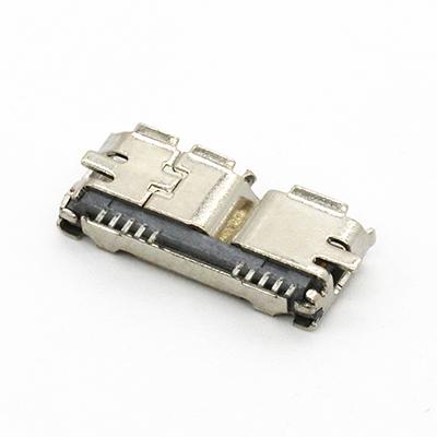 PCB Soldering Connector SMT Micro USB 3.0 Type B 10P Female Socket Connector
