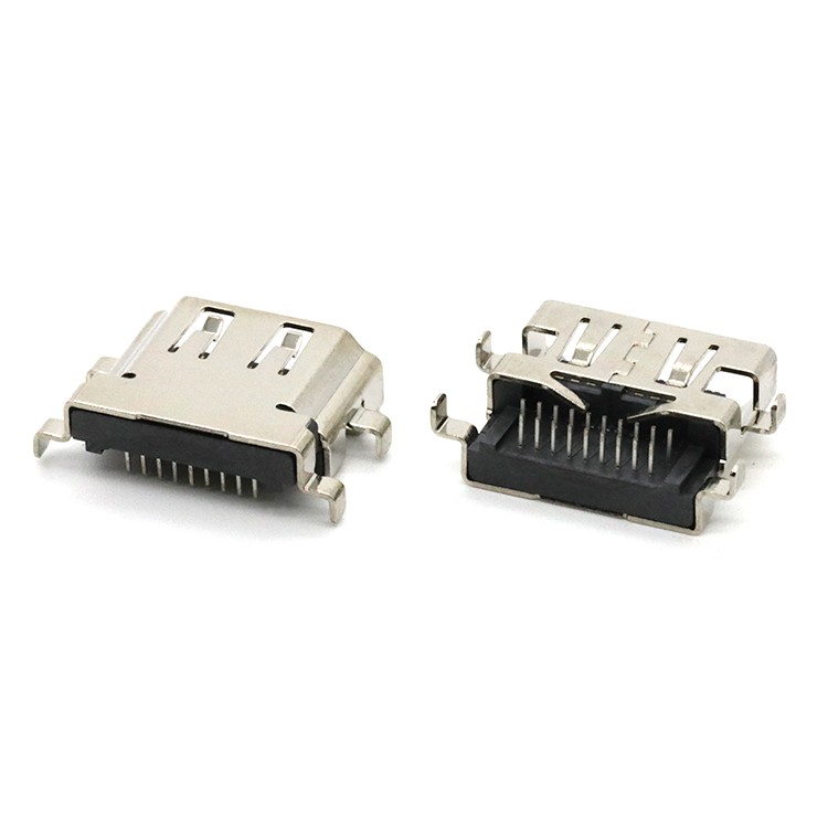 Panel Mount HDMI 19P Reverse Female Connector 
