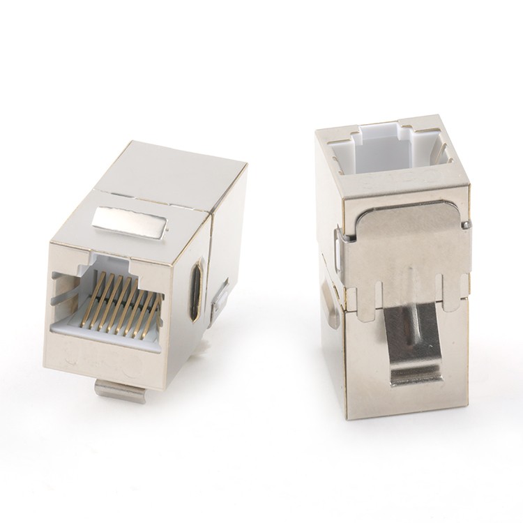 RJ45 Cat6 Keystone Module Jack Adapter L=30MM RJ45 8P8C Cat STP Adapter