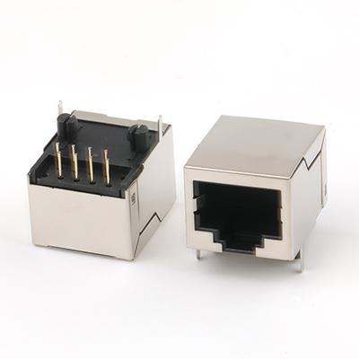 RJ45 PCB Connector with Shield 90 Degree Dip Type RJ45 Ethernet Connector